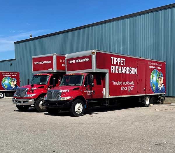 TR Trucks In Front Of The Secure Warehouse-Tippet Richardson