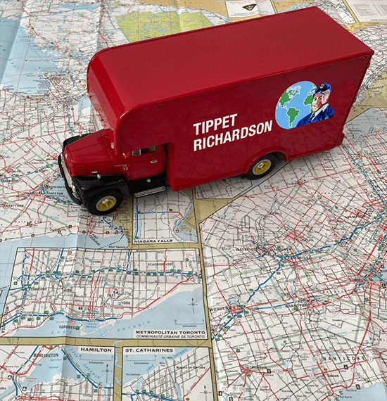 Tippet Truck On Map - Tippet Richardson
